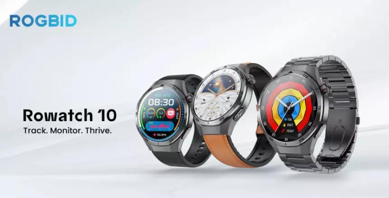 Представлены Rogbid Rowatch 10 — смарт-часы с «интеллектуальным обследованием здоровья»