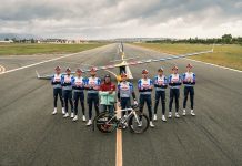 Сила педалей: впервые в истории велогонщики Red Bull Bora-hansgrohe подняли самолёт в воздух