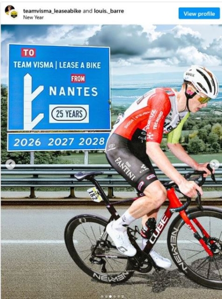 Панчер Луи Барре подписал трёхлетний контракт с Visma Lease a Bike